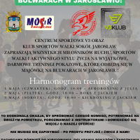 BEZPŁATNE TRENINGI POKAZOWE NA BULWARACH W JAROSŁAWIU 1-3 MAJA 2025