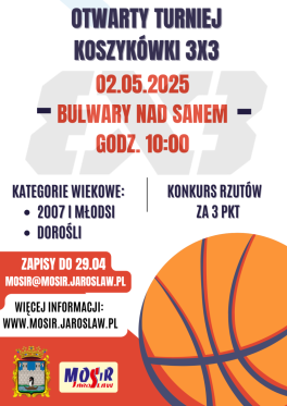 02.05 – TURNIEJ KOSZYKÓWKI 3X3