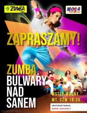 ZUMBA WE WTORKI I CZWARTKI – BULWARY NAD SANEM